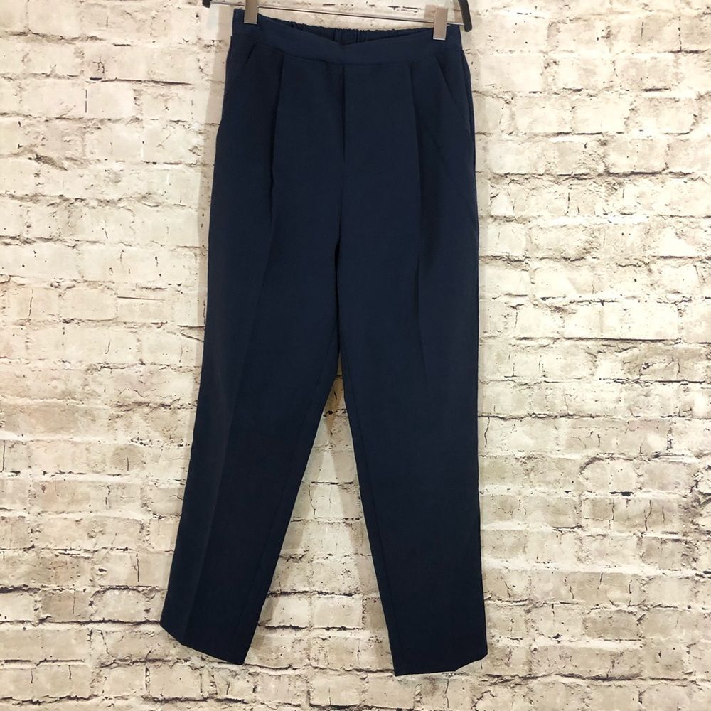 NWOT Navy high rise trouser pants size extra small
